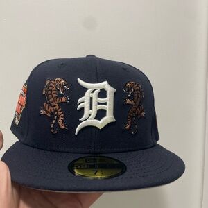 Topperz Detroit tigers 2005 all star game patch size 7 1/4 new era fitted brand